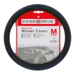 Navlaka za volan crna plava 37-39cm Swiss drive