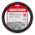 Navlaka za volan Crna roze 37-39cm Swiss drive