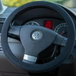 Navlaka za volan crna rastegljiva 37-39CM 4Cars
